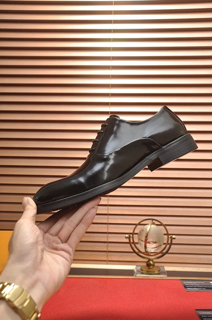 Men's shoes💰460💶【LOUIS VUITTON】(sheepskin lining) new cowhide LV formal shoes🎩🎩❗️🆘made one to one at the counter🎩original quality, imported cowhide upper➕full sheepskin lining➕original rubber outsole, {high quality visible}👣Size: 38-45 (45 custom-made)